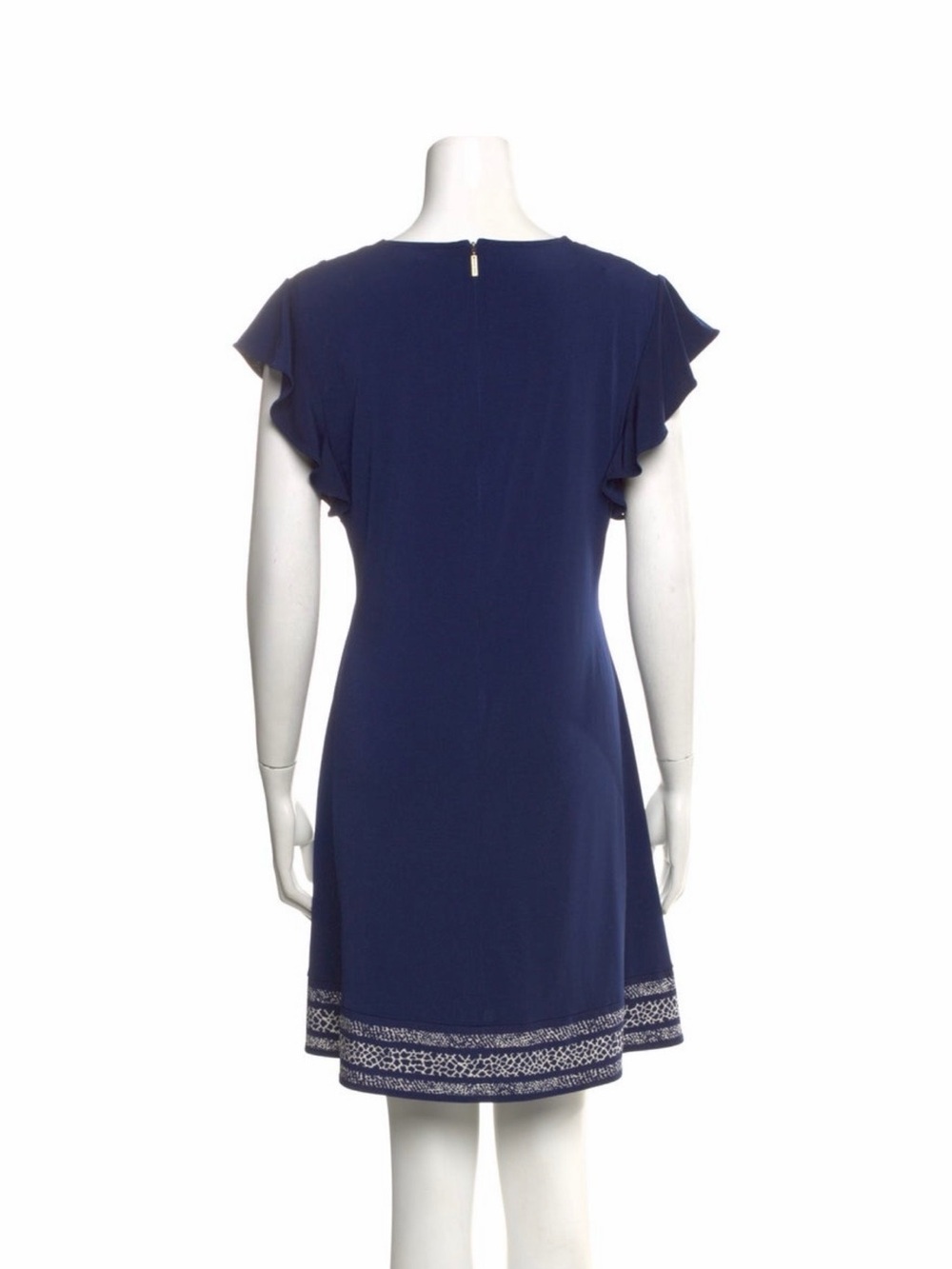 Michael Kors Navy Flutter Sleeve Dress – Size L - Picture 4 of 6
